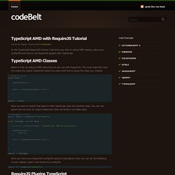 TypeScript AMD with RequireJS Tutorial