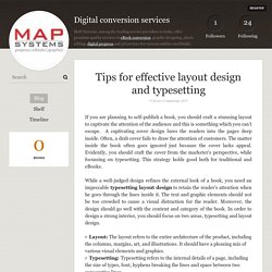 Tips for effective layout design and typesetting - Digital conversion services