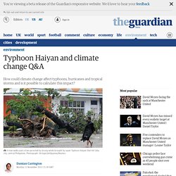 Typhoon Haiyan and climate change Q&A
