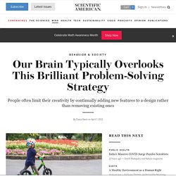 Our Brain Typically Overlooks This Brilliant Problem-Solving Strategy
