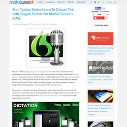 Writing Tips & Practice With Dragon Dictate Mobile Apps [iOS]