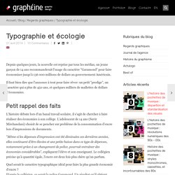 Typographie et écologie
