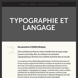 Typographie et Langage