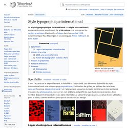 Style typographique international