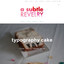 typography cake