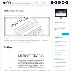 11 Modern Web Typography - Top Creative Mag - Web Design and Digital Content Magazine