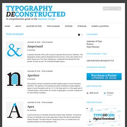 Type Glossary - Typography Deconstructed