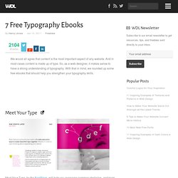 7 Free Typography Ebooks