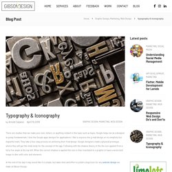 Typography & Iconography, Text Harmony Study