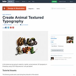 Create Animal Textured Typography