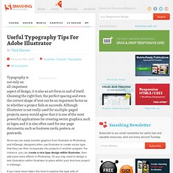 Useful Typography Tips For Adobe Illustrator