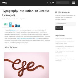 Typography Inspiration: 20 Creative Examples