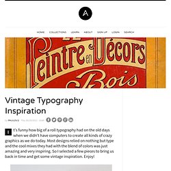 Vintage Typography Inspiration