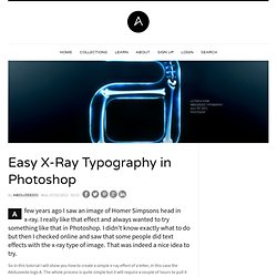 Easy X-Ray Typography in Photoshop