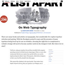 On Web Typography