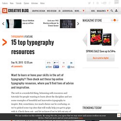 10 top typography resources