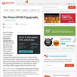 The Future Of CSS Typography