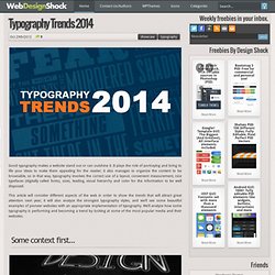 Typography Trends 2014