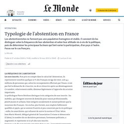 Typologie de l'abstention en France