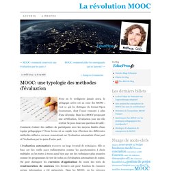 MOOC: une typologie des méthodes d’évaluation