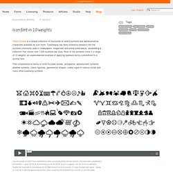 Icon font in 10 weights