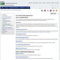 USDA - Codex Alimentarius
