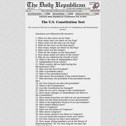 U.S. Constitution Test