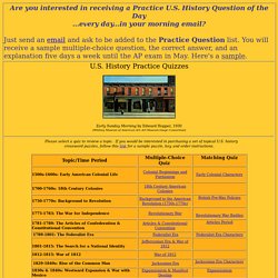 U.S. History Practice Quizzes