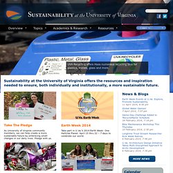 Sustainability at U.Va.