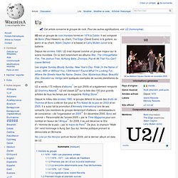 Biographie U2