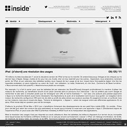 iPad : (d’abord) une révolution des usages – U4