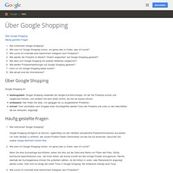 Über Google Shopping - Google-Hilfe