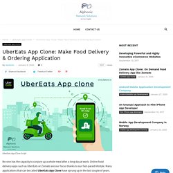 On Demand App Like UberEats