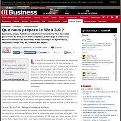 Que nous prépare le web 3.0 ? web sémantique ubiquitaire symbiot