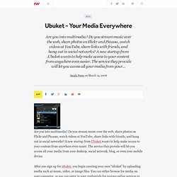 Ubuket - Your Media Everywhere - ReadWriteWeb