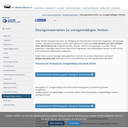 Übungsmaterialien zu .... - mein-deutschbuch.de - Online Deutsch lernen