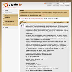 Forum Ubuntu-fr.org / Ubuntu, Free et grab avec PAN