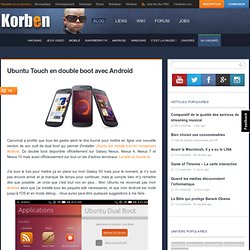 Ubuntu Touch en double boot avec Android « Korben Korben