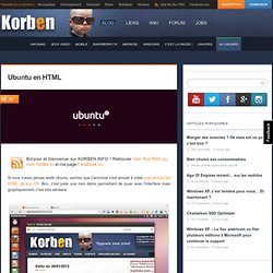 Ubuntu en HTML