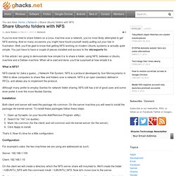 Share Ubuntu folders with NFS
