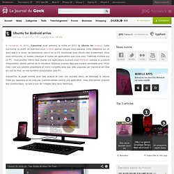 Ubuntu for Android arrive