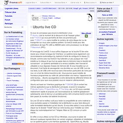 Ubuntu live CD - LiveCD GNU/Linux