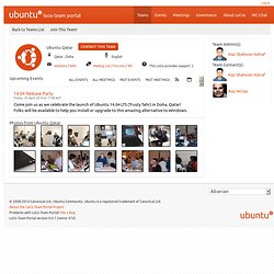 Ubuntu Qatar Loco Team Portal