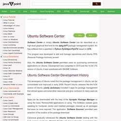 Ubuntu Software Center