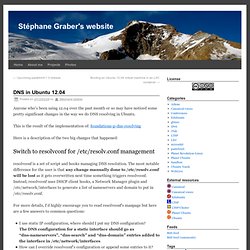 Stéphane Graber's website