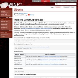 Ubuntu - WineHQ Wiki