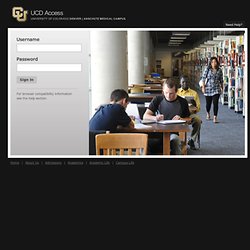 University of Colorado Denver Student Portal