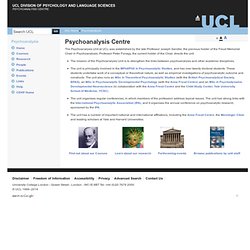 UCL Psychoanalysis - Homepage
