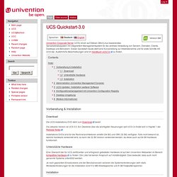UCS Quickstart-3.0 - Univention Wiki
