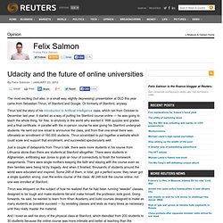 Udacity and the future of online universities